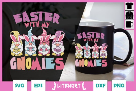 Easter Gnomies Teacher SVG for Graphics & Crafts