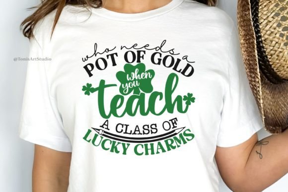 Lucky Charm SVG Teacher St Patricks for Crafts & Graphics