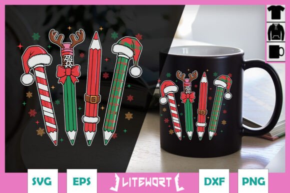 Merry Christmas Teacher Pencils SVG: A Designer's Review