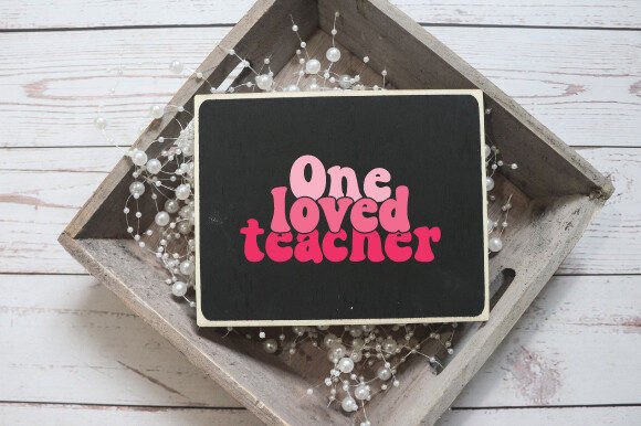 One Loved Teacher Retro SVG: Crafts & Graphics Review