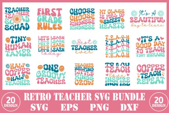 Retro Teacher Day SVG: Crafts & Graphics