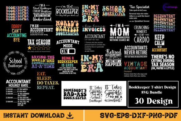 School Bookkeeper SVG Bundle: Graphics for Crafts