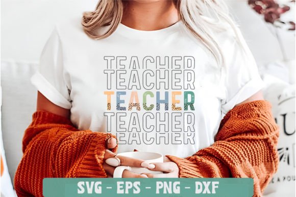 Teacher Leopard SVG: Bold Graphics for Crafts