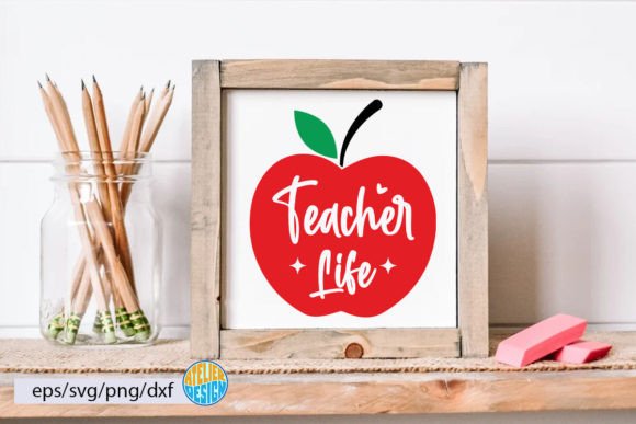 Teacher Life SVG: Graphics for Crafts & Brands