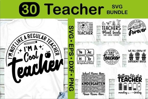 Teacher Quotes SVG Bundle: Graphics for Crafts