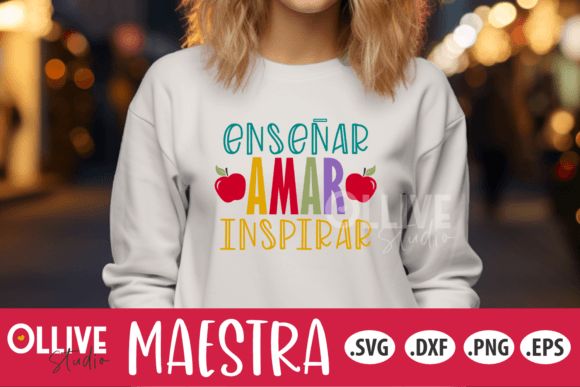 Teacher Spanish SVG: Graphics for Crafts