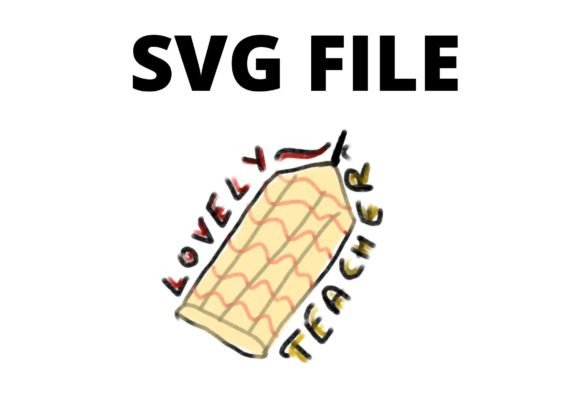 Yellow Red Pencil Teacher Craft Svg: Graphics for Crafts